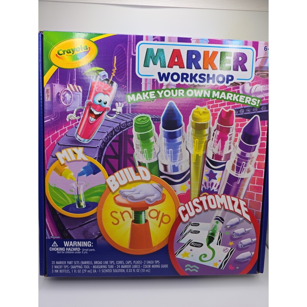 Crayola Marker Workshop Art Set  make your own markers~ 20 markers~ New In Box